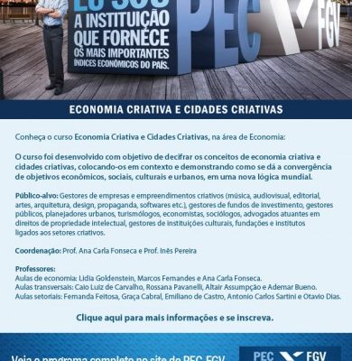 Programa de Educação Continuada em economia criativa e cidades criativas da FGV