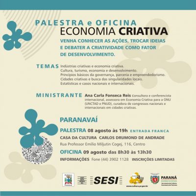 Oficinas de Economia Criativa e Cidades Criativas do Paraná