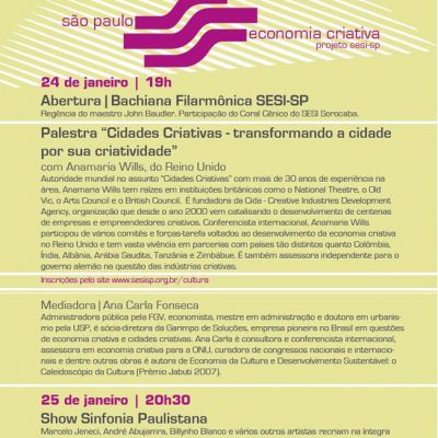 Seminário Internacional SESI/SP de Economia Criativa, Cultura e Negócios