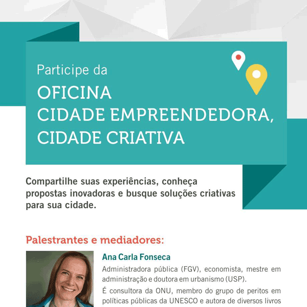 Ciclo de oficinas de Cidades Criativas e Empreendedoras de Minas Gerais
